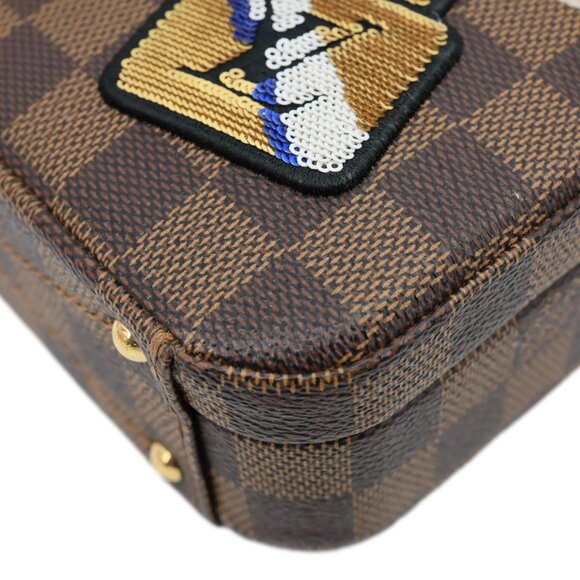 Louis Vuitton  Stories Box Patches Damier Ebene Shoulder Bag Brown - Picture 10 of 15